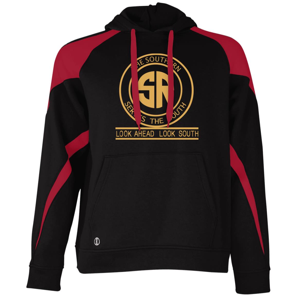 The Southern Serves The South Athletic Colorblock Fleece Hoodie - Broken Knuckle Apparel