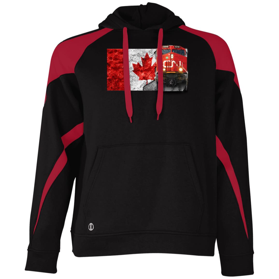 Canadian National [CN] Loco Athletic Colorblock Fleece Hoodie - Broken Knuckle Apparel