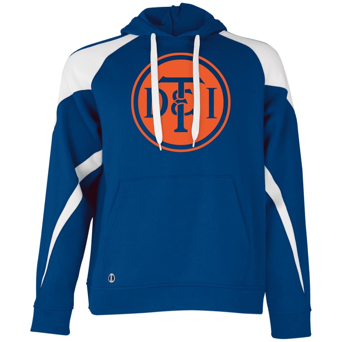 Detroit Toledo & Ironton [DT&I] Vintage Athletic Colorblock Fleece Hoodie - Broken Knuckle Apparel