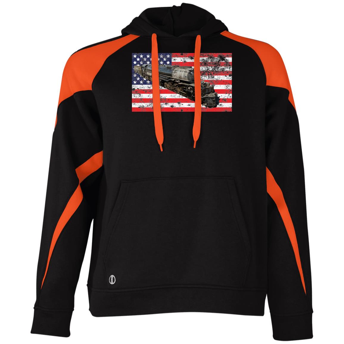 UP Big Boy 4014 Patriotic Athletic Colorblock Fleece Hoodie - Broken Knuckle Apparel