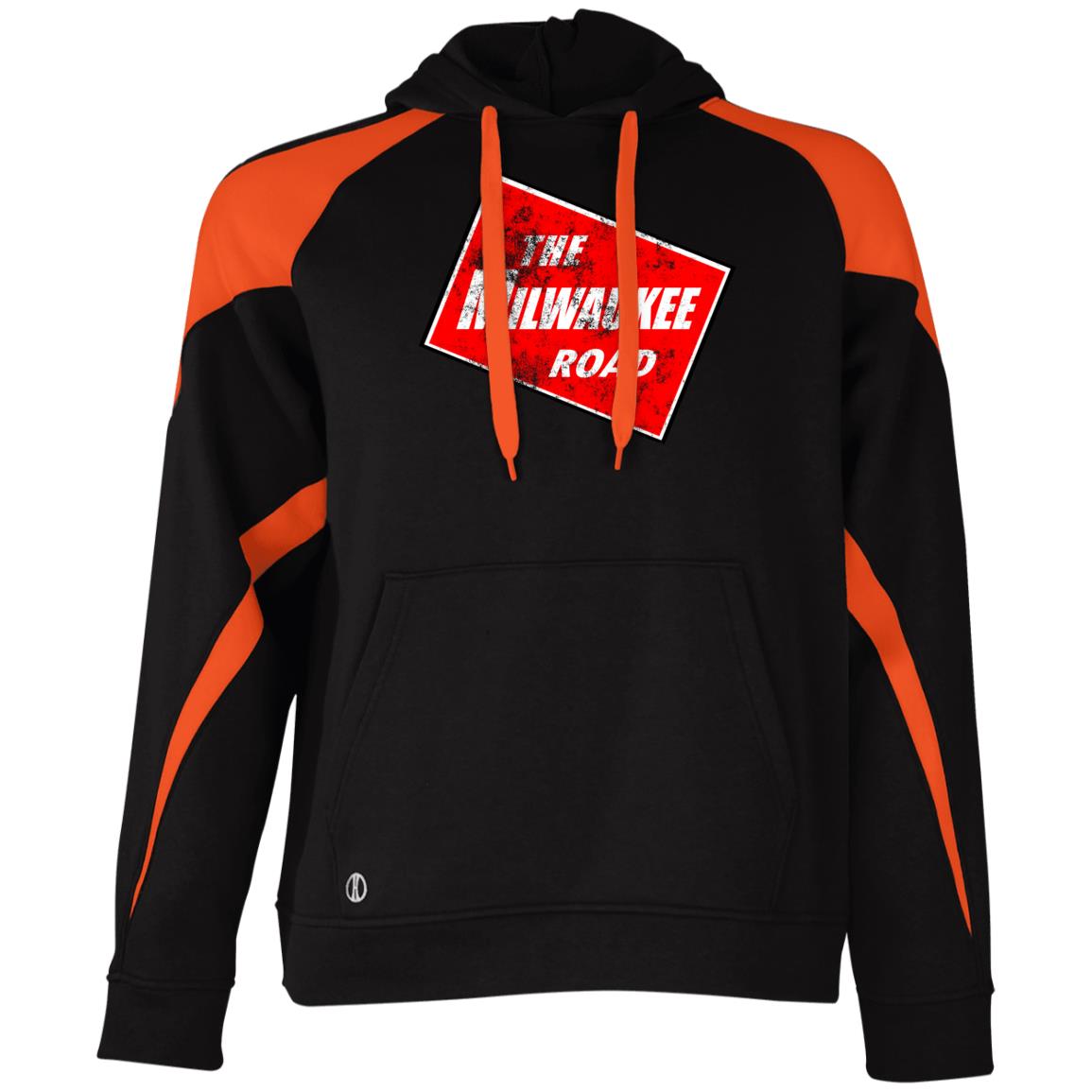 The Milwaukee Road Distressed Athletic Colorblock Fleece Hoodie - Broken Knuckle Apparel