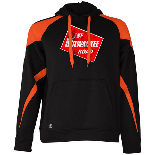 The Milwaukee Road Distressed Athletic Colorblock Fleece Hoodie - Broken Knuckle Apparel