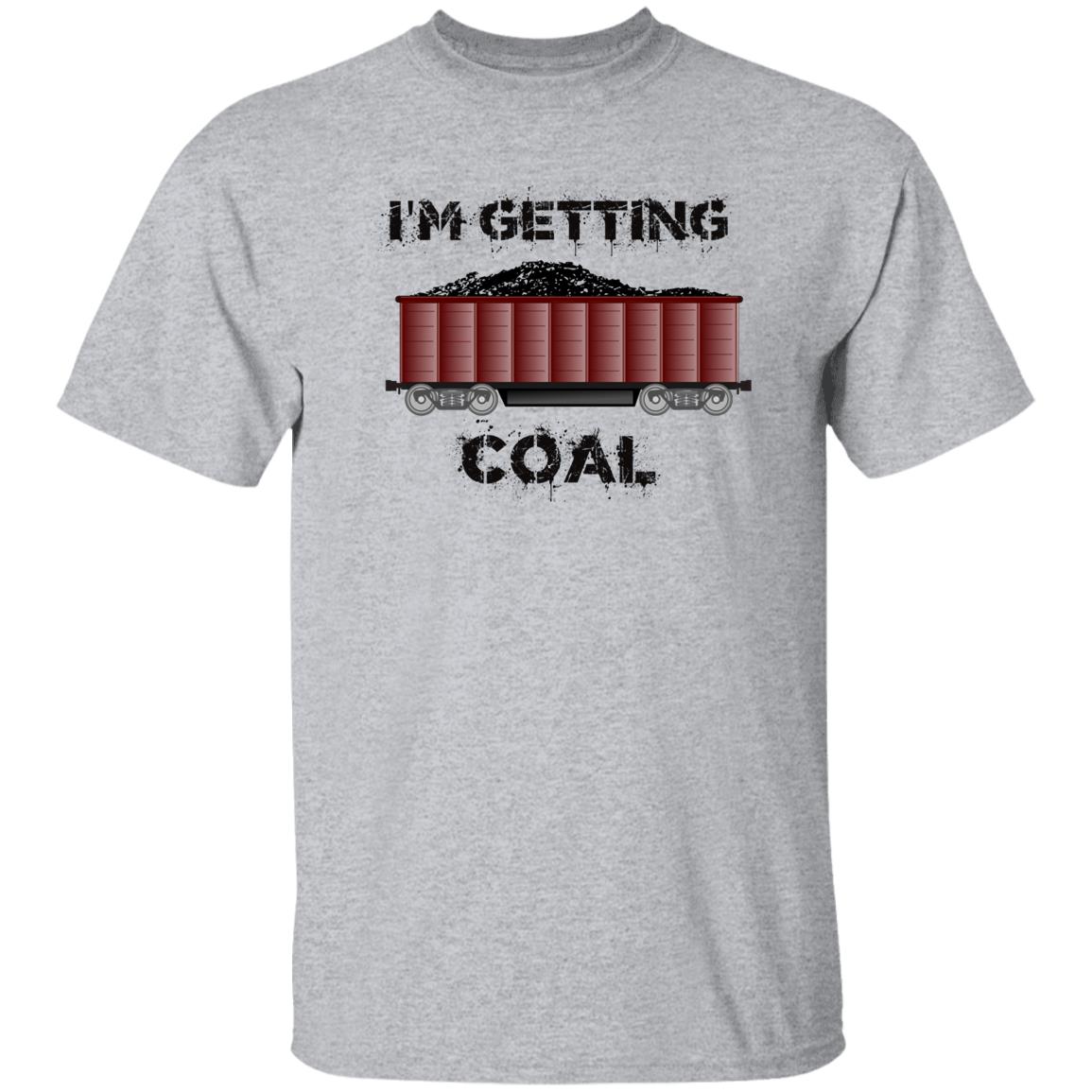 I'm Getting Coal Heavyweight Classic T-Shirt - Broken Knuckle Apparel