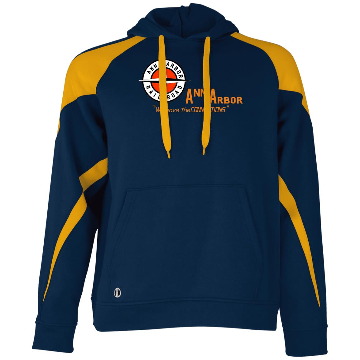 Ann Arbor Rail Athletic Colorblock Fleece Hoodie - Broken Knuckle Apparel