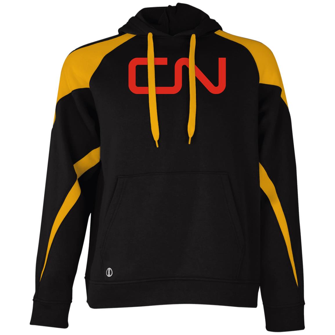 Canadian National [CN] Athletic Colorblock Fleece Hoodie - Broken Knuckle Apparel