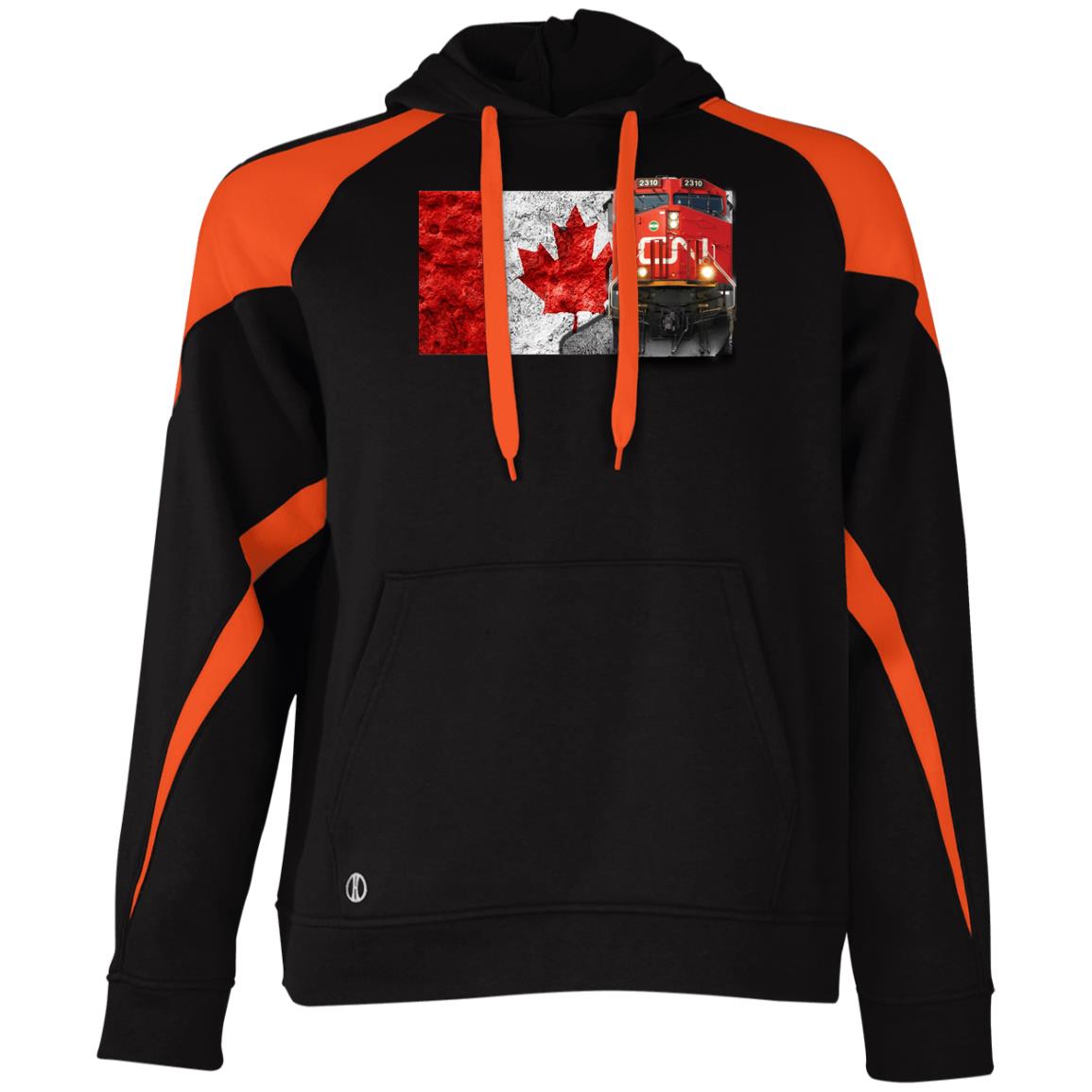 Canadian National [CN] Loco Athletic Colorblock Fleece Hoodie - Broken Knuckle Apparel