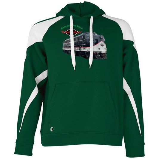 Reading Blue Mountain & Northern “The Road of Anthracite” Athletic Colorblock Fleece Hoodie - Broken Knuckle Apparel