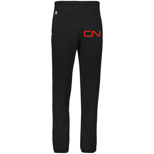 Canadian National [CN] Dri-Power Closed Bottom Pocket Sweatpants - Broken Knuckle Apparel