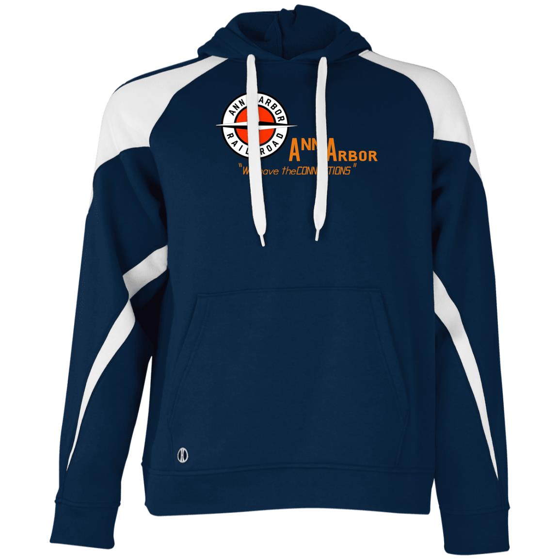 Ann Arbor Rail Athletic Colorblock Fleece Hoodie - Broken Knuckle Apparel