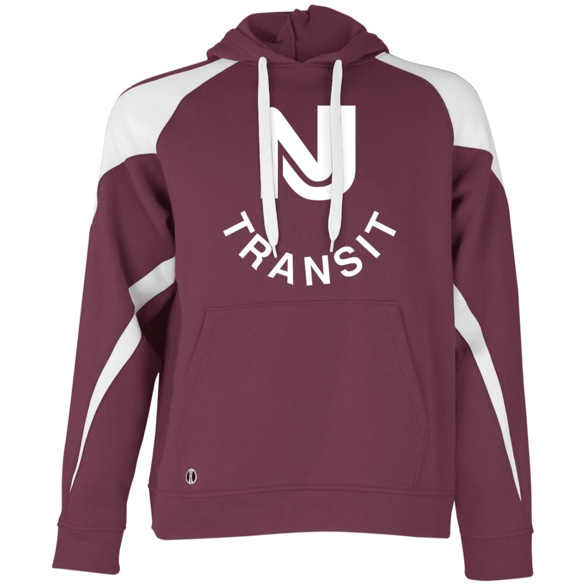 NJ Transit Athletic Colorblock Fleece Hoodie - Broken Knuckle Apparel