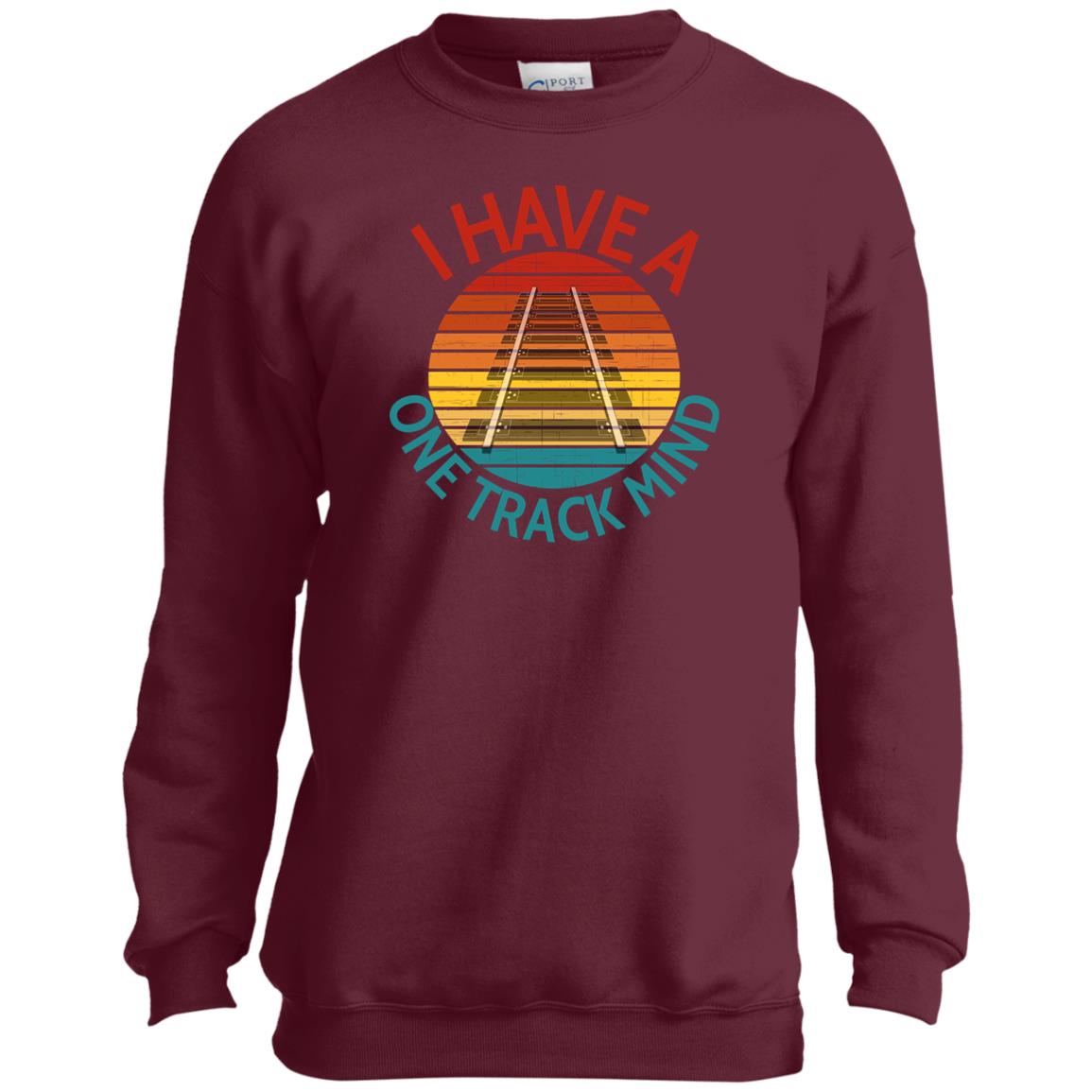 One Track Mind Youth Crewneck Sweatshirt - Broken Knuckle Apparel