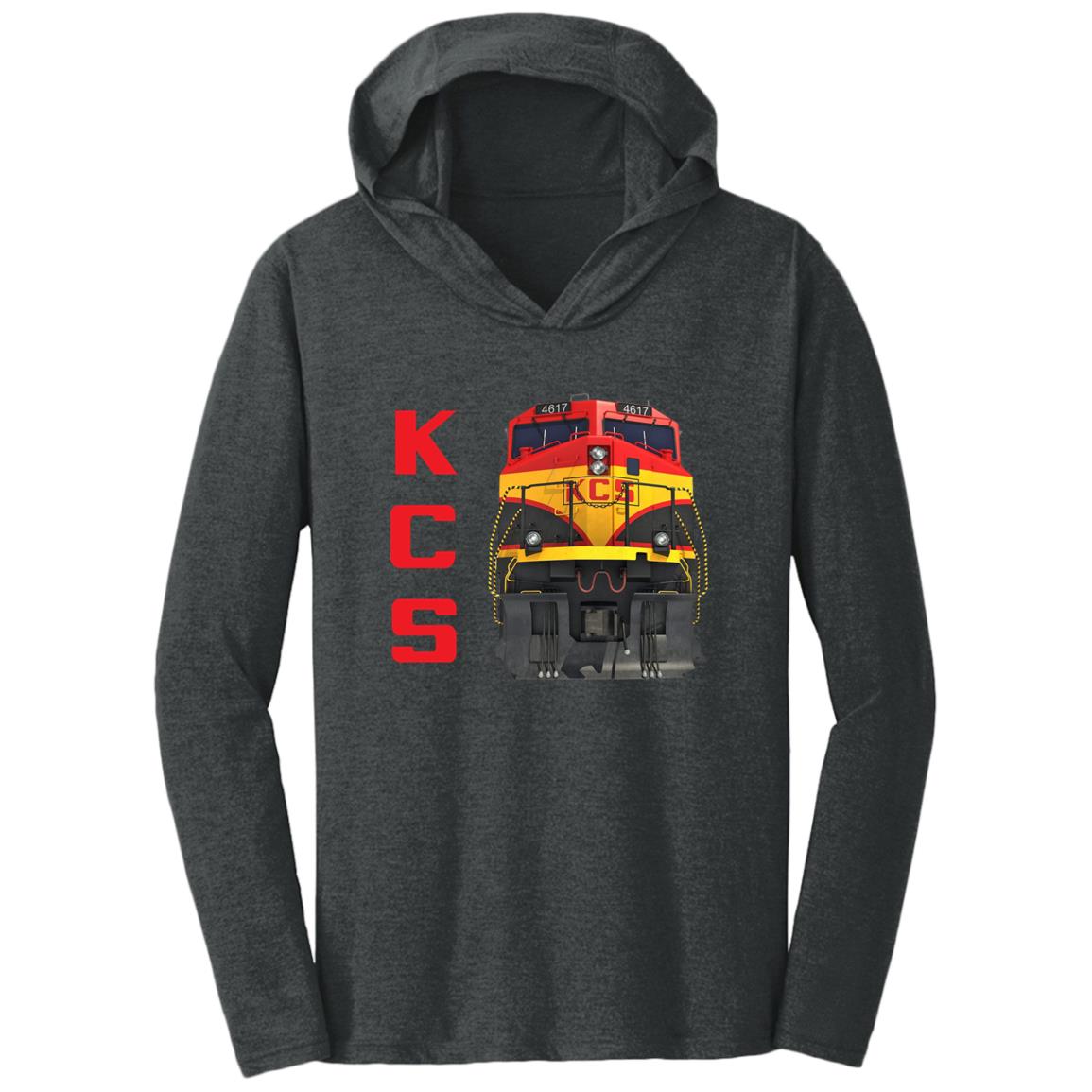 Kansas City Southern [KCS] Locomotive Triblend T-Shirt Hoodie - Broken Knuckle Apparel