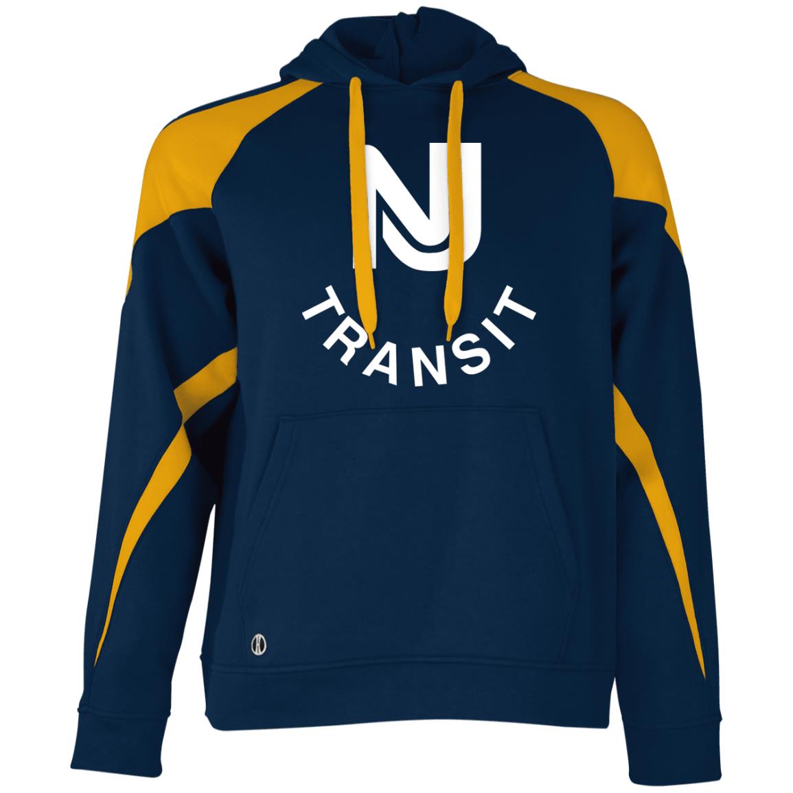 NJ Transit Athletic Colorblock Fleece Hoodie - Broken Knuckle Apparel