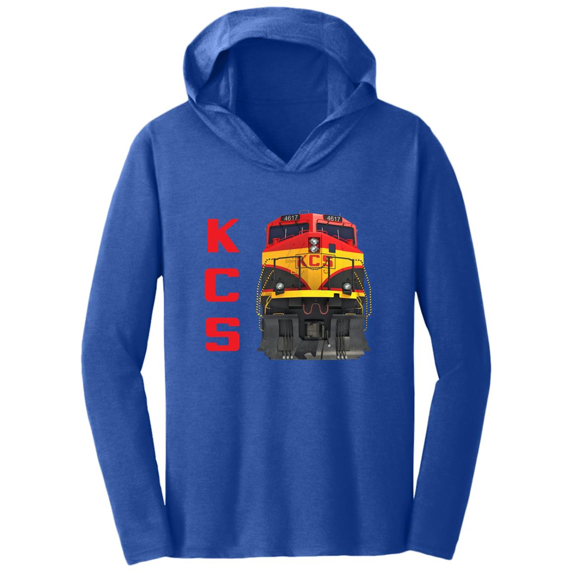 Kansas City Southern [KCS] Locomotive Triblend T-Shirt Hoodie - Broken Knuckle Apparel