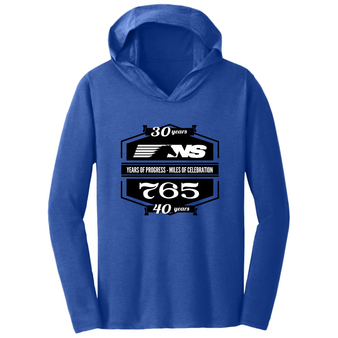 Norfolk Southern Anniversary Triblend T-Shirt Hoodie - Broken Knuckle Apparel