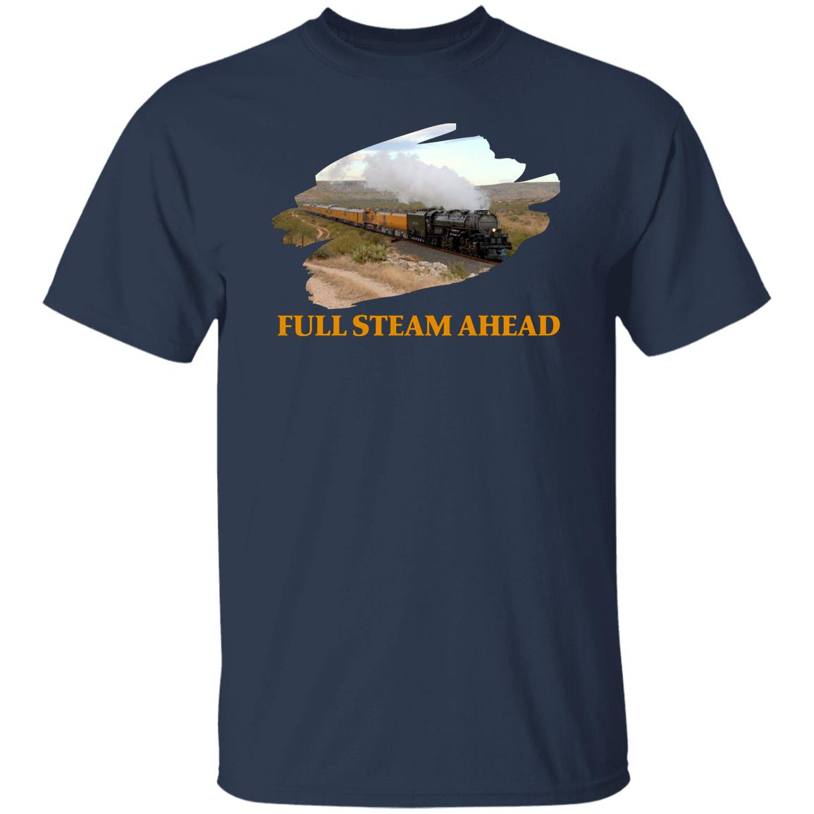 Full Steam Ahead Big Boy 4014 Heavyweight Classic T-Shirt - Broken Knuckle Apparel