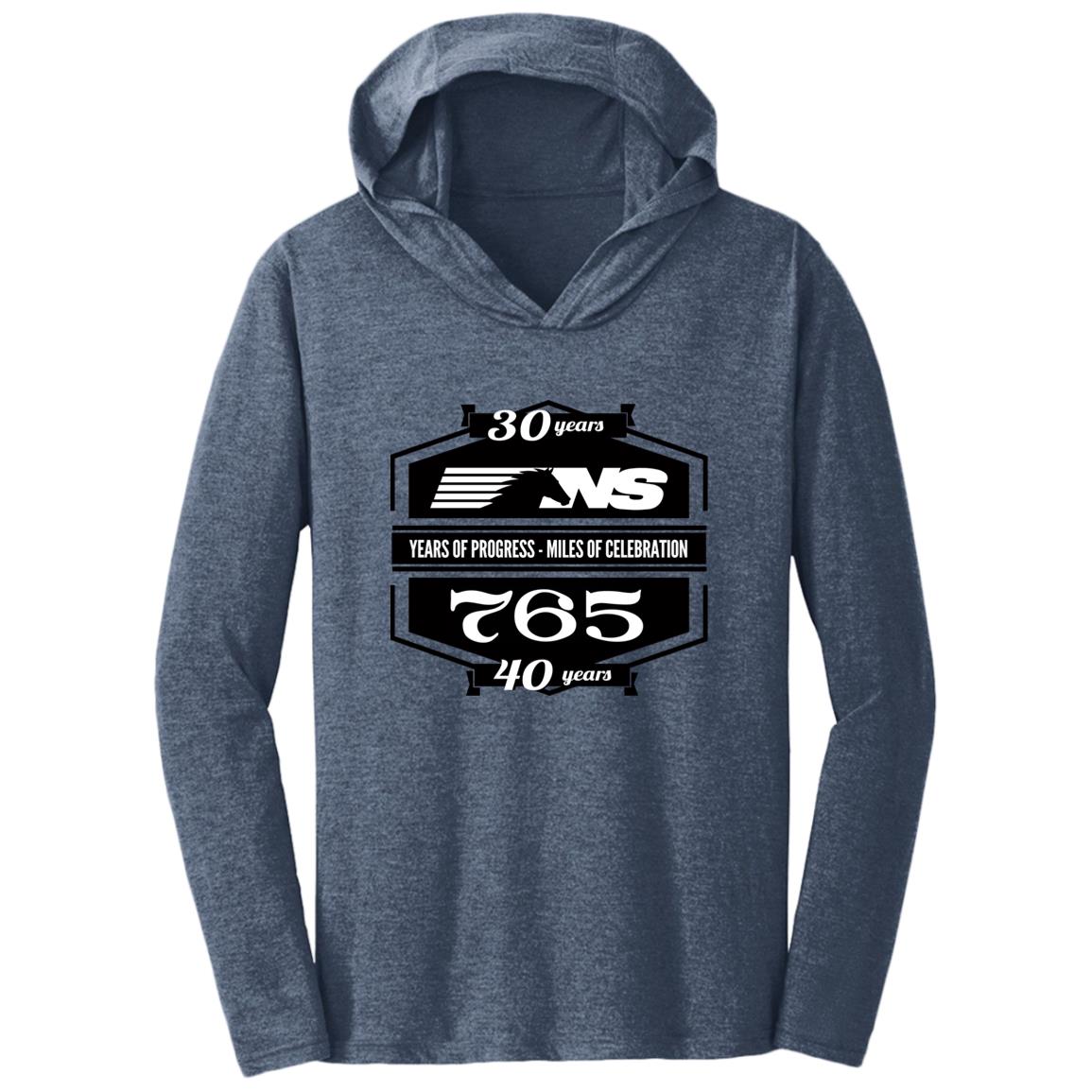 Norfolk Southern Anniversary Triblend T-Shirt Hoodie - Broken Knuckle Apparel