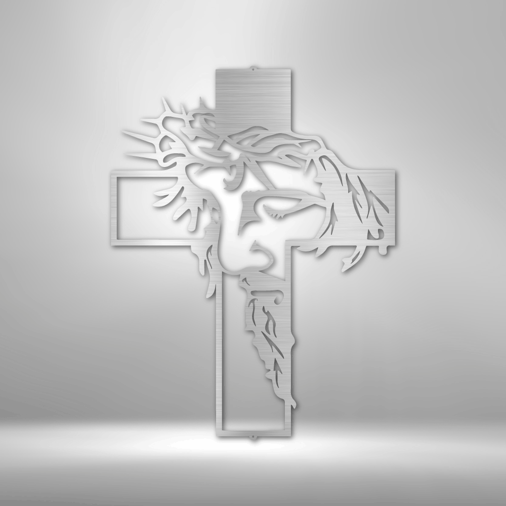 Christ Cross - Steel Sign - Broken Knuckle Apparel