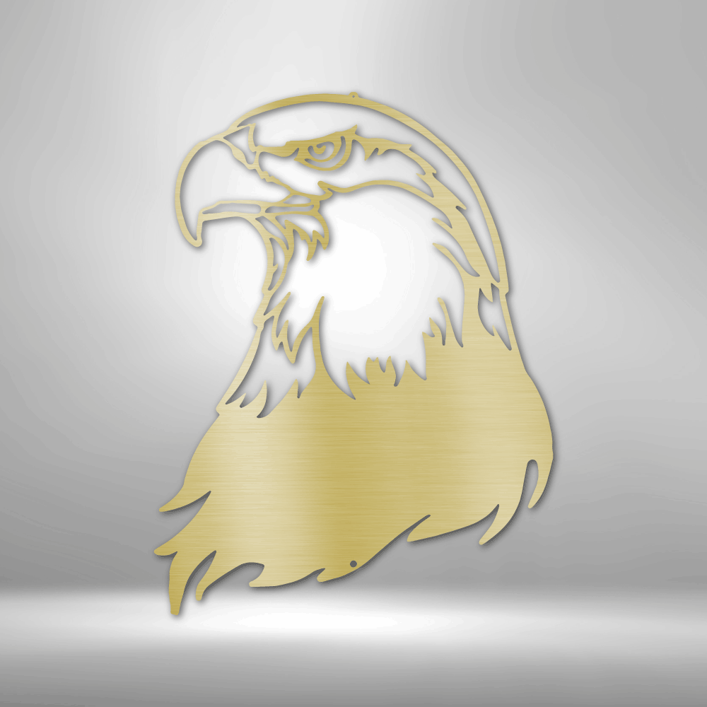Bald Eagle Head - Steel Sign - Broken Knuckle Apparel