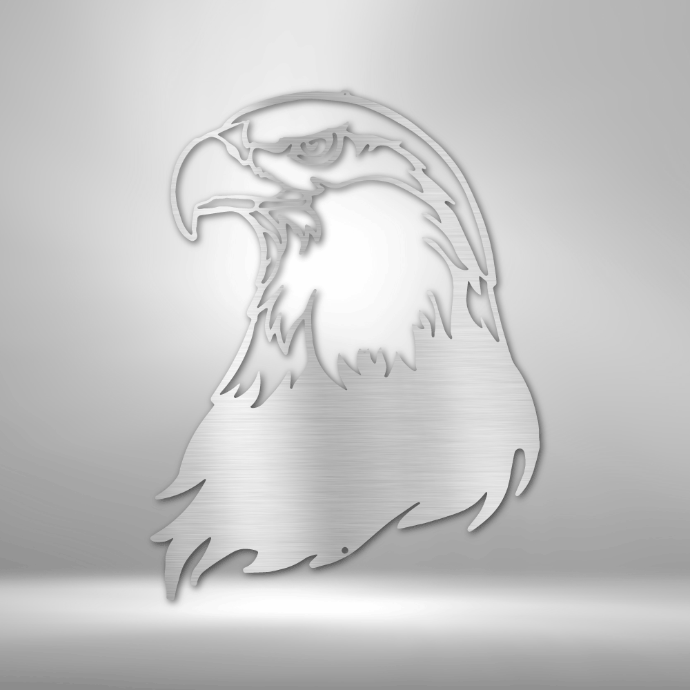 Bald Eagle Head - Steel Sign - Broken Knuckle Apparel