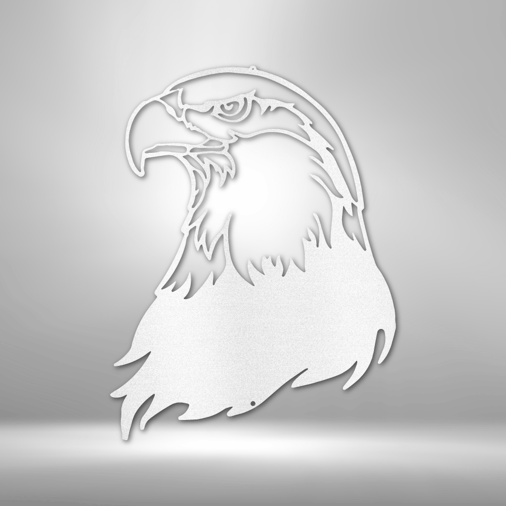 Bald Eagle Head - Steel Sign - Broken Knuckle Apparel