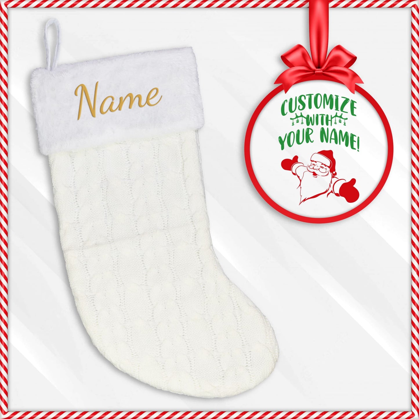 Personalized Embroidered Christmas Stockings - Broken Knuckle Apparel