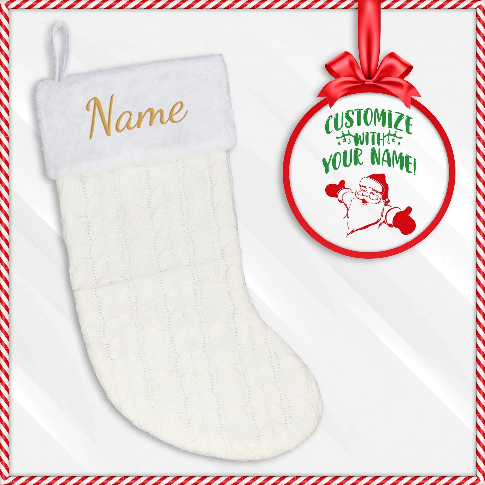 Personalized Embroidered Christmas Stockings - Broken Knuckle Apparel