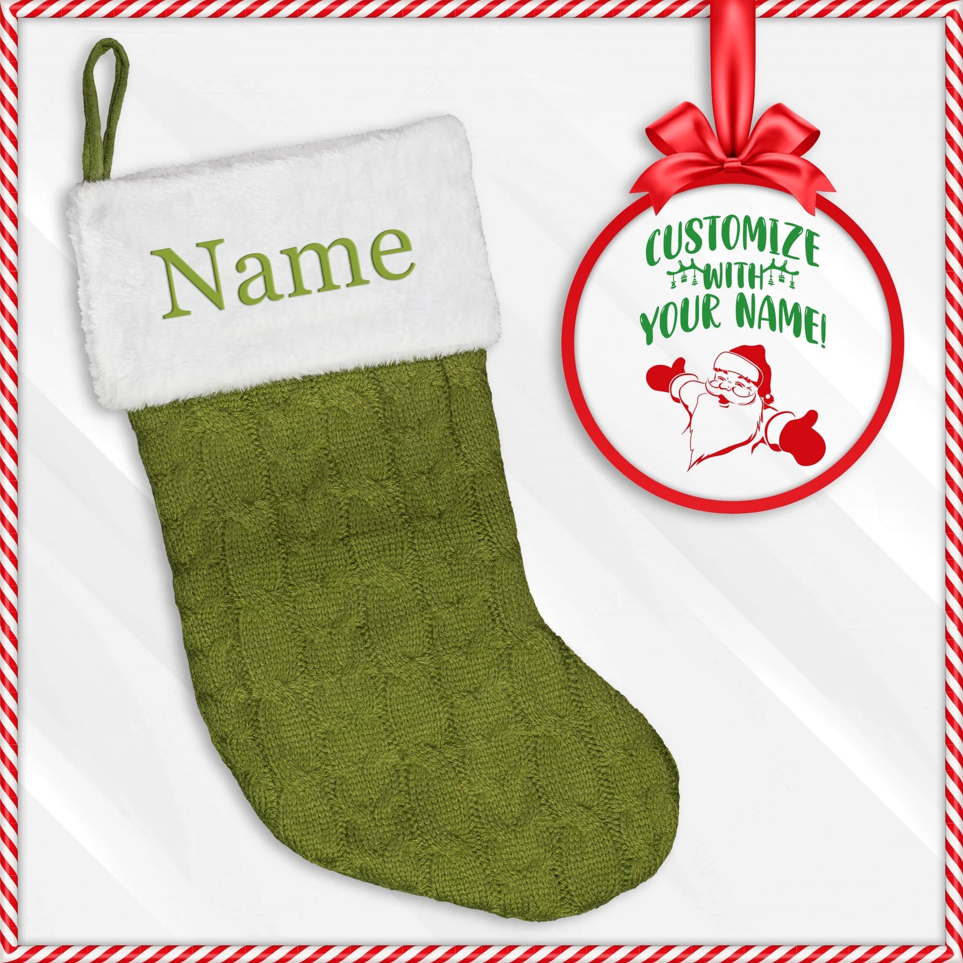 Personalized Embroidered Christmas Stockings - Broken Knuckle Apparel