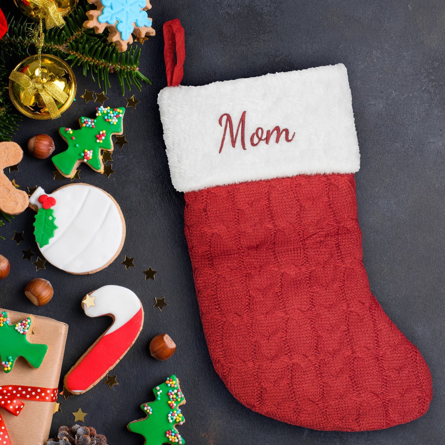 Personalized Embroidered Christmas Stockings - Broken Knuckle Apparel