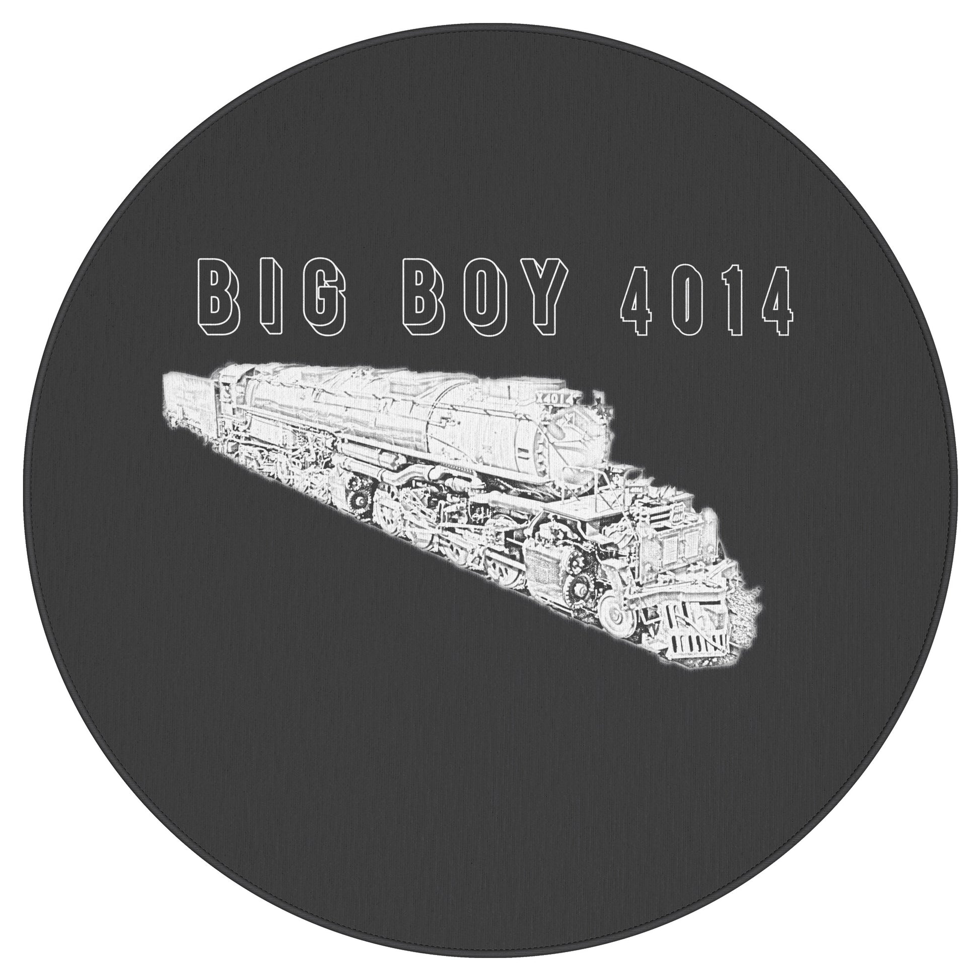 UP Big Boy 4014 Round Area Rug - Broken Knuckle Apparel
