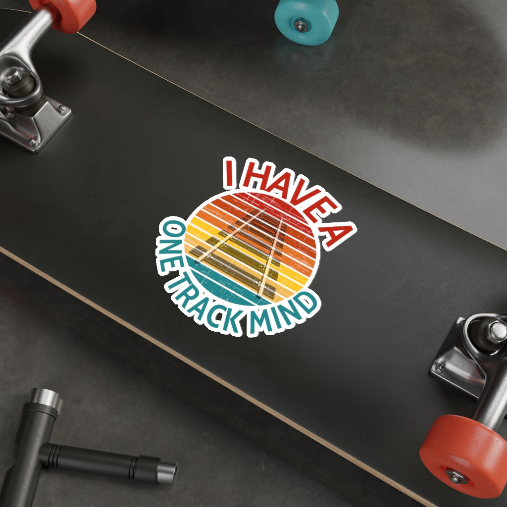 One Track Mind Die-Cut Stickers - Broken Knuckle Apparel