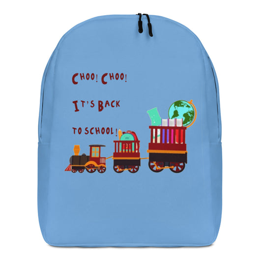 Choo, Choo, It's Back to School Minimalist Backpack - Broken Knuckle Apparel