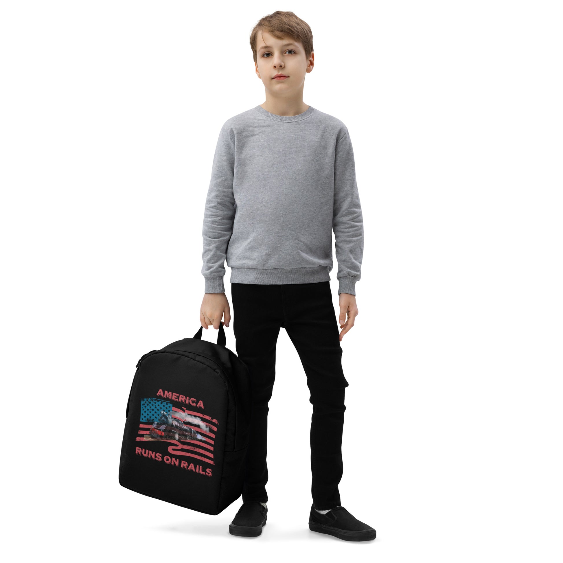 America Runs on Rails Minimalist Backpack - Broken Knuckle Apparel