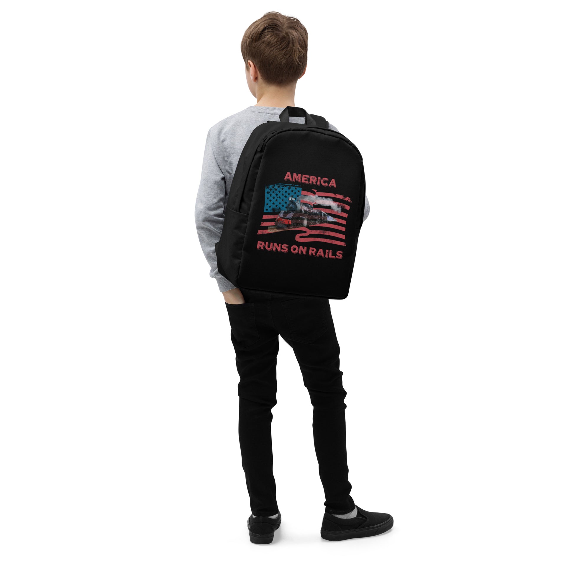 America Runs on Rails Minimalist Backpack - Broken Knuckle Apparel