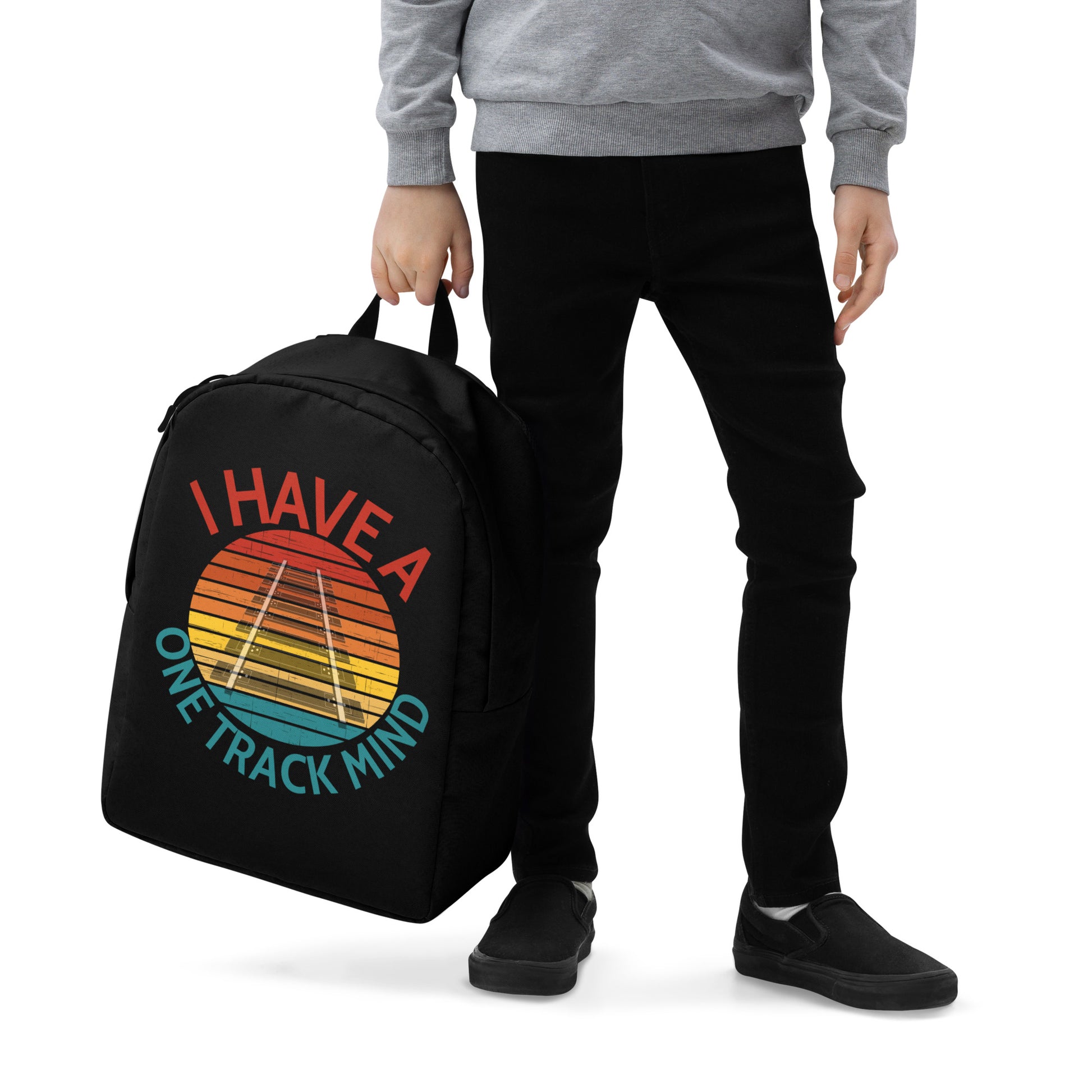 I Have a One Track Mind Minimalist Backpack - Broken Knuckle Apparel