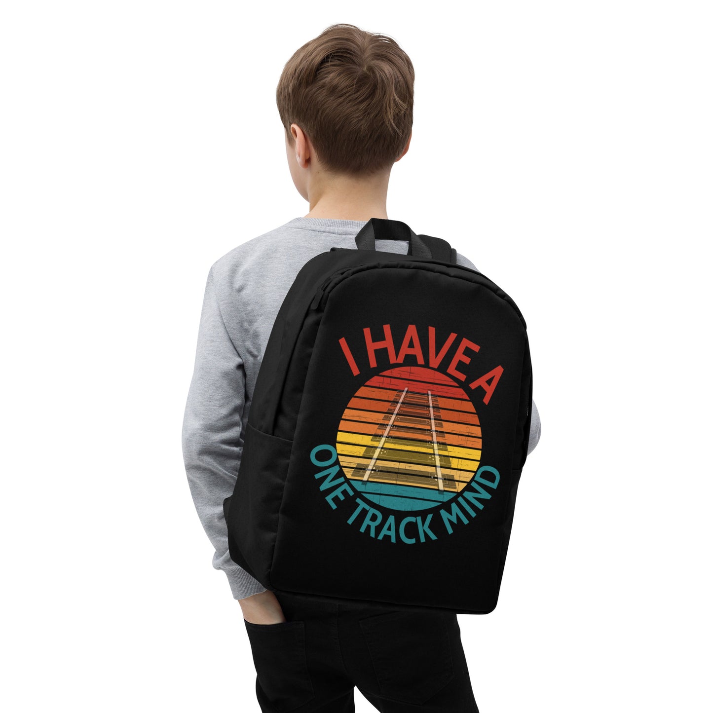 I Have a One Track Mind Minimalist Backpack - Broken Knuckle Apparel