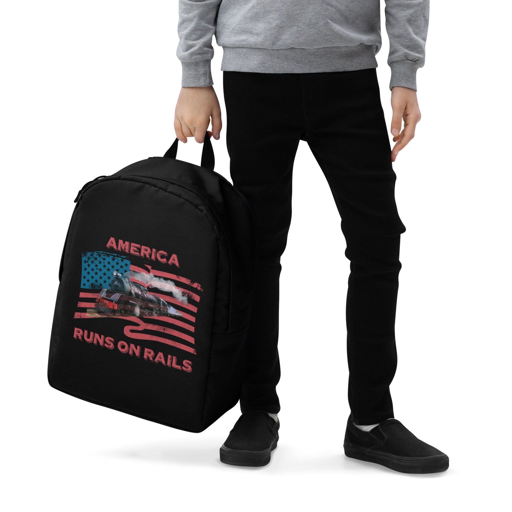 America Runs on Rails Minimalist Backpack - Broken Knuckle Apparel