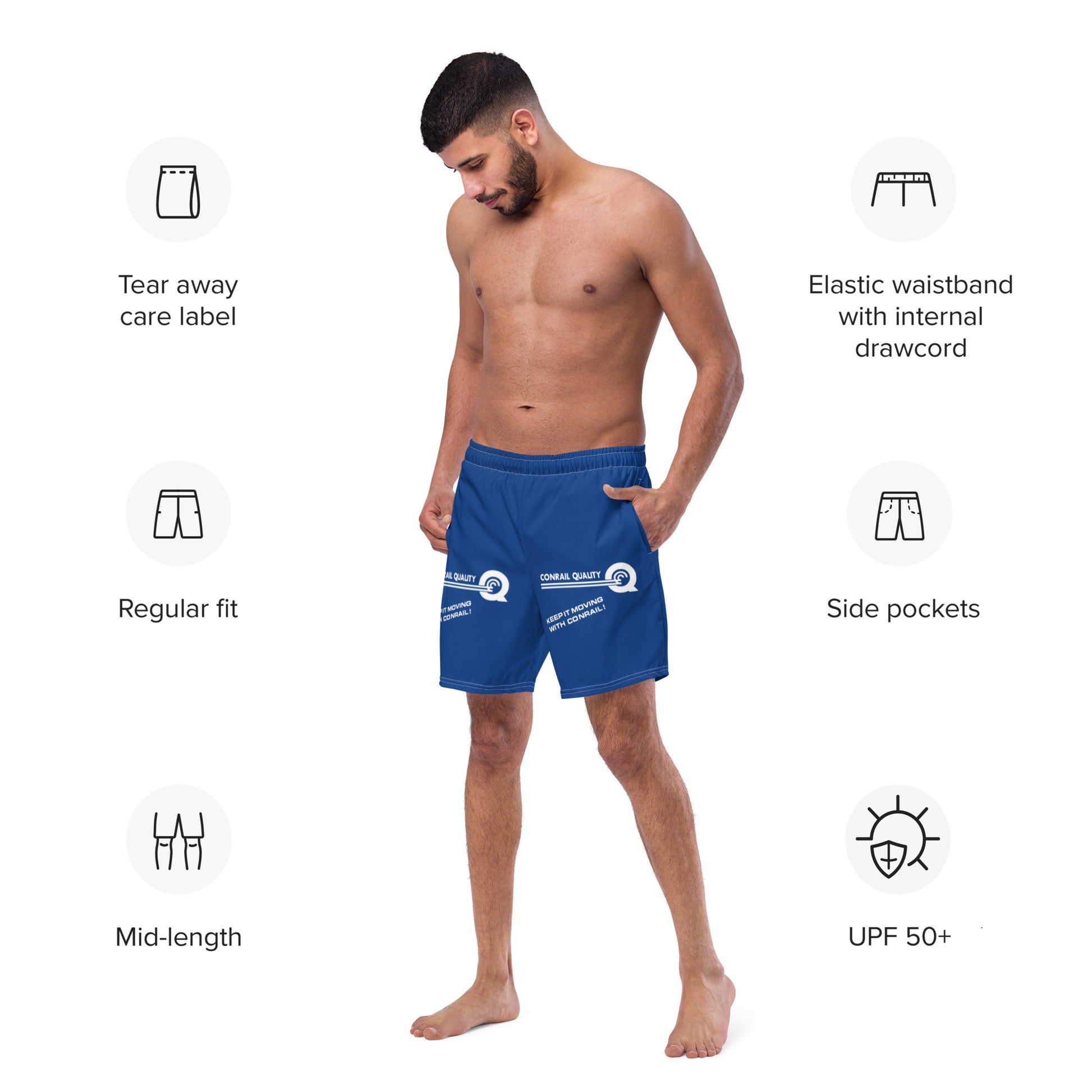 Conrail Men's swim trunks - Broken Knuckle Apparel