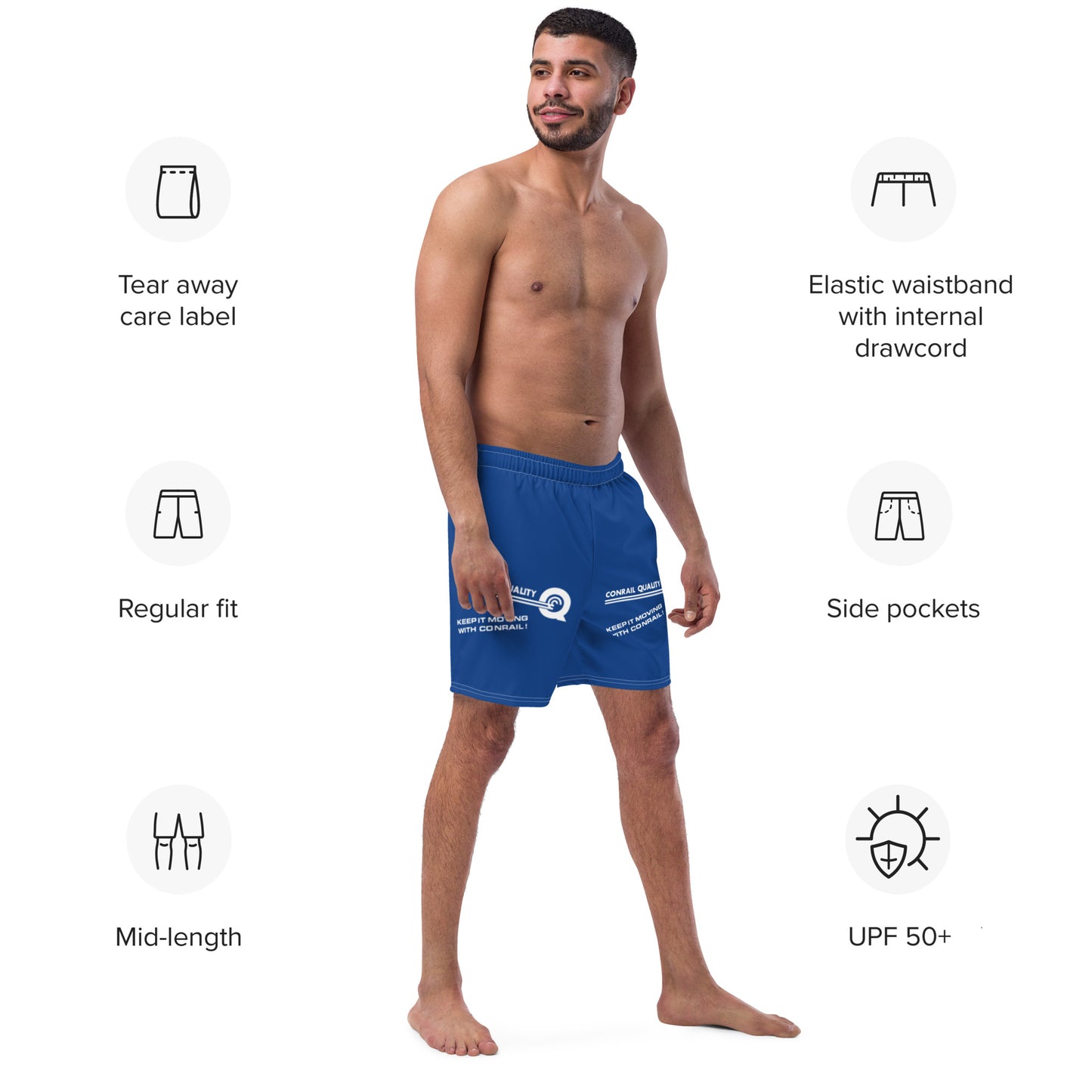 Conrail Men's swim trunks - Broken Knuckle Apparel