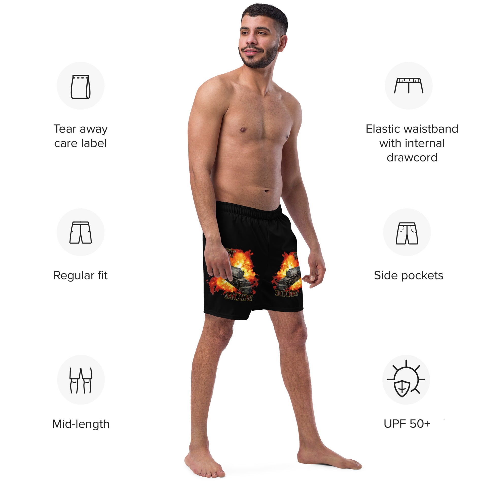 Big Boy 4014 Beast Mode Men's swim trunks - Broken Knuckle Apparel