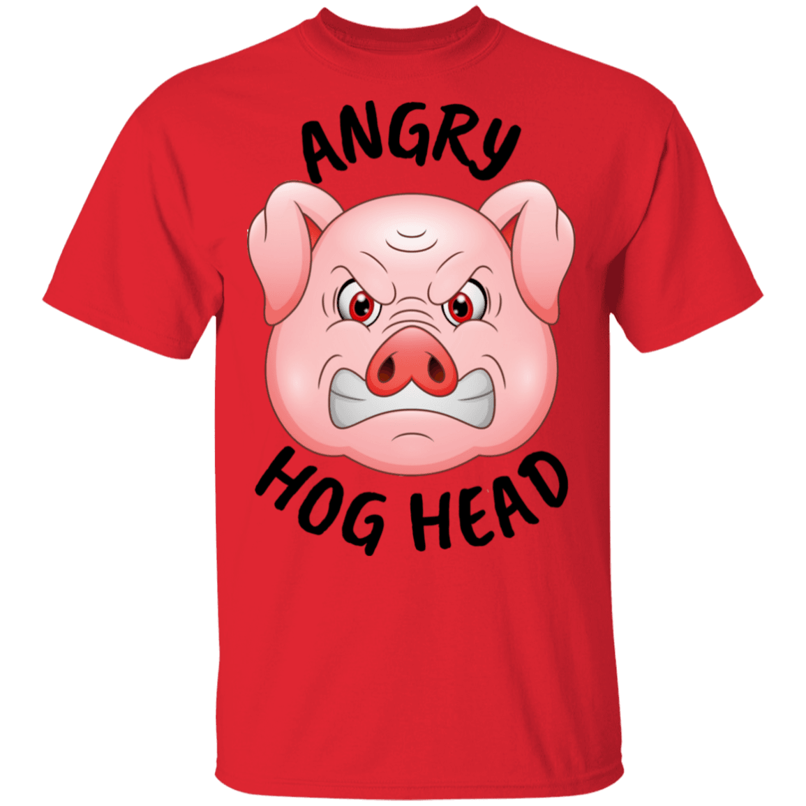 Angry Hog Head Men's Graphic T-Shirt - Broken Knuckle Apparel