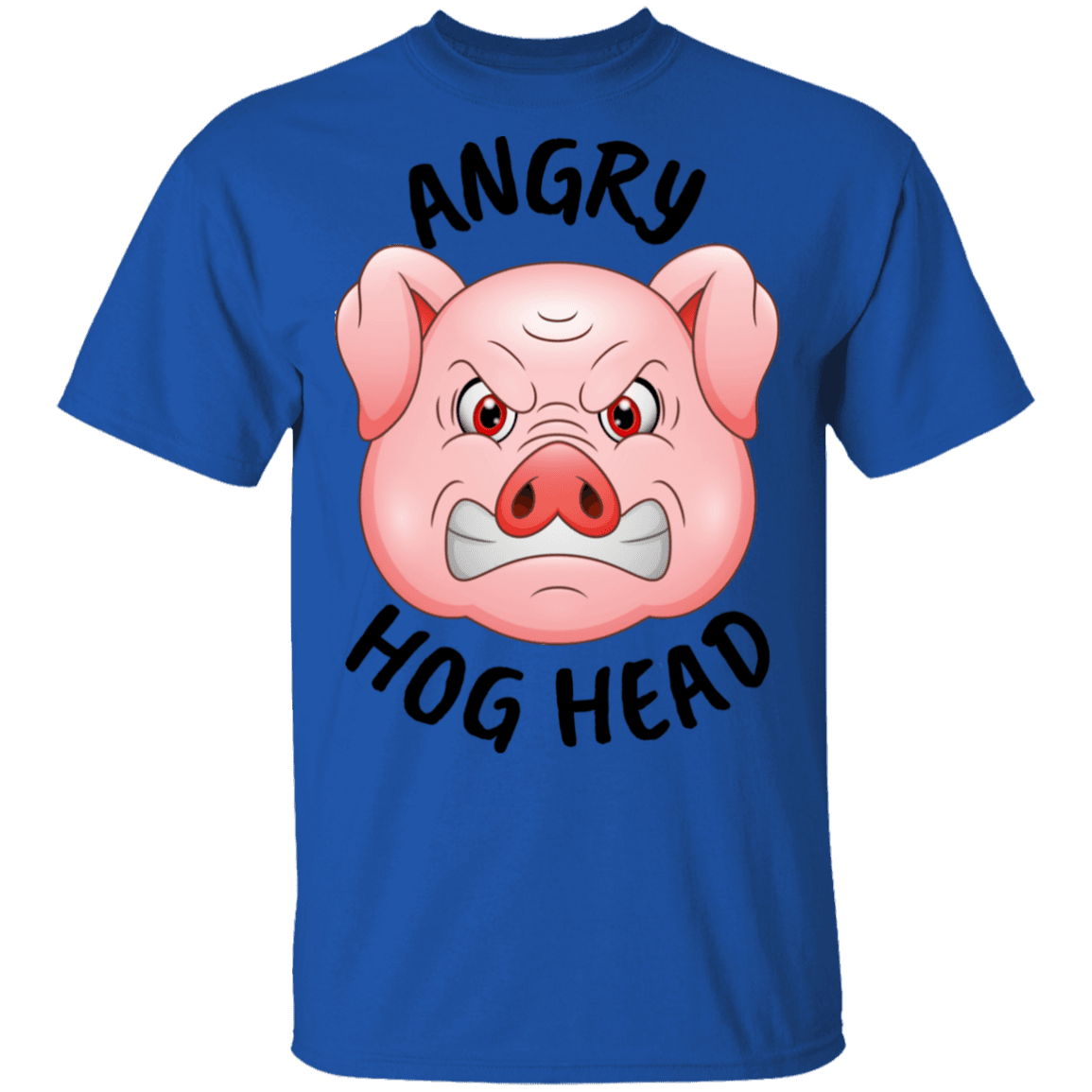 Angry Hog Head Men's Graphic T-Shirt - Broken Knuckle Apparel