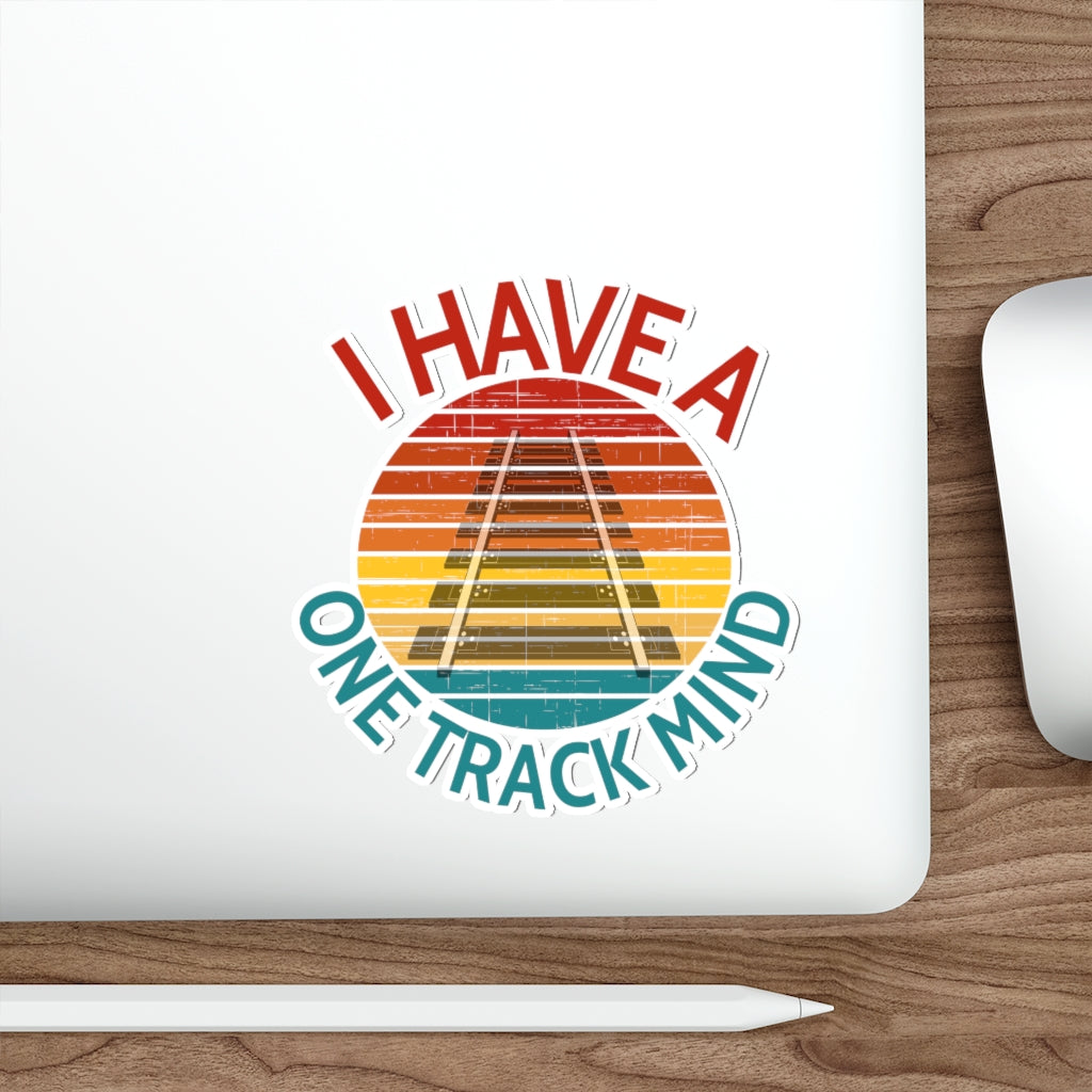 One Track Mind Die-Cut Stickers - Broken Knuckle Apparel