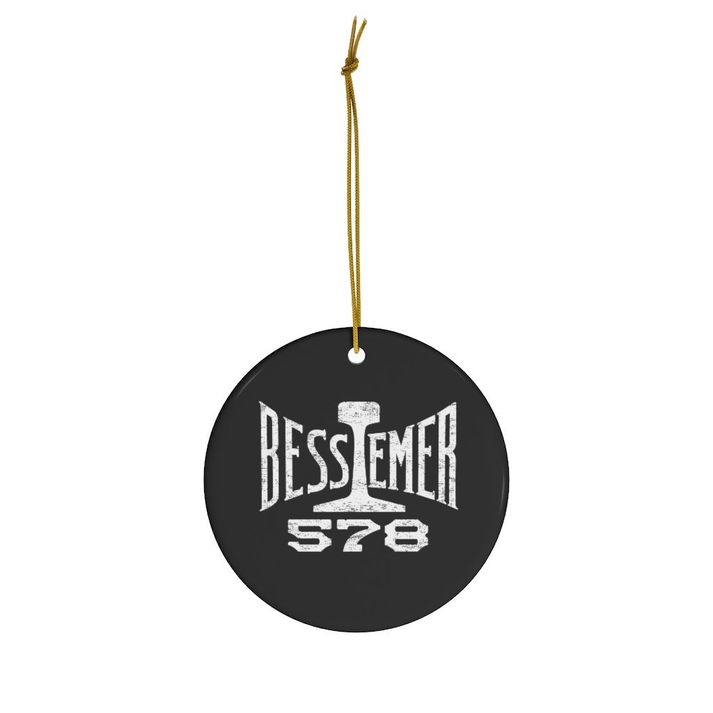 Bessemer and Lake Erie Railroad Logo Ceramic Ornament - Broken Knuckle Apparel