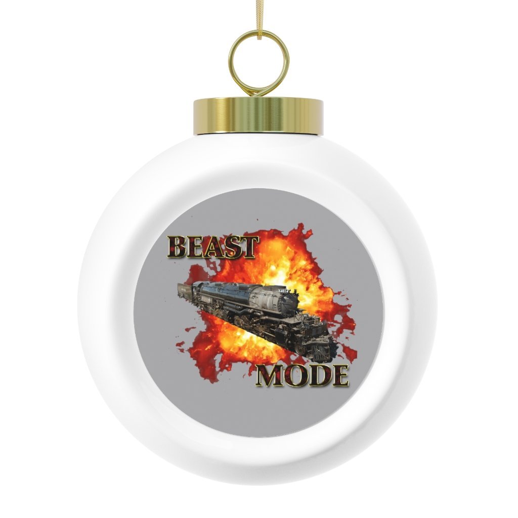 Big Boy 4014 Beast Mode Christmas Ball Ornament - Broken Knuckle Apparel
