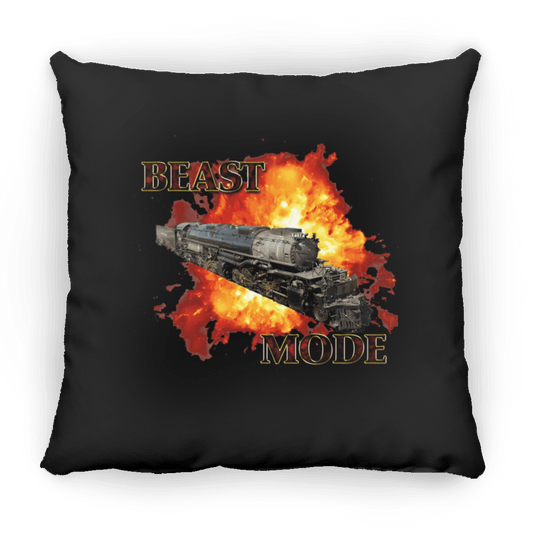 Big Boy 4014 Beast Mode Square Pillow 18x18 - Broken Knuckle Apparel