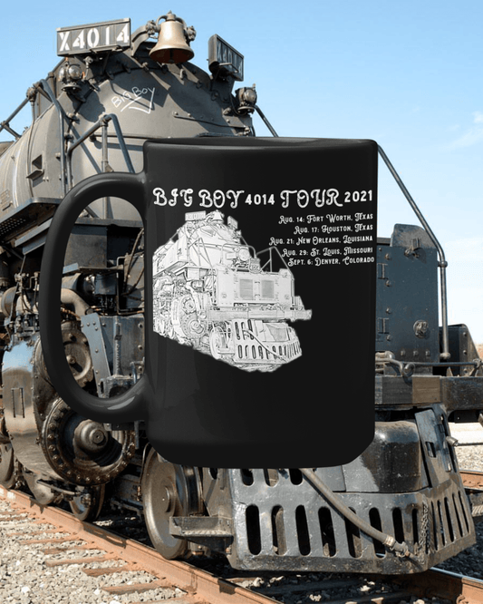 Big Boy 4014 Tour 2021 15 oz. Black Mug - Broken Knuckle Apparel