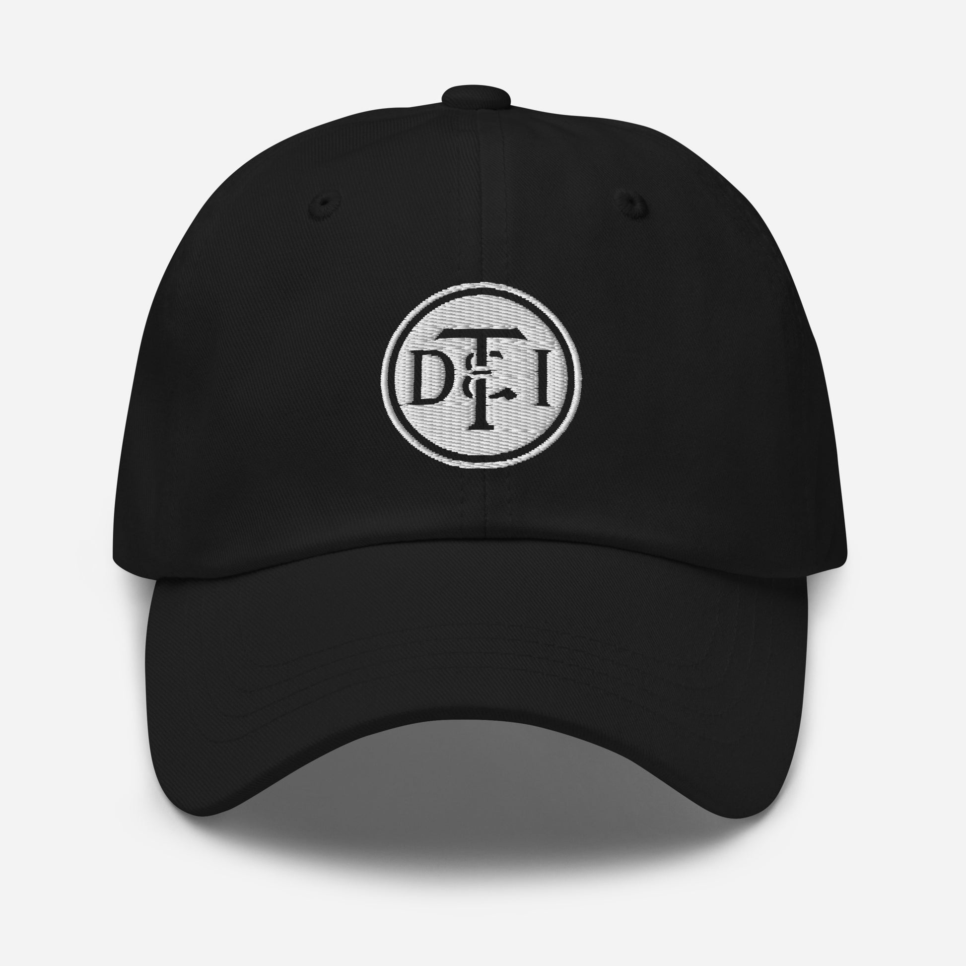 Detroit & Toledo Ironton [DT&I] Vintage White Logo Dad hat - Broken Knuckle Apparel