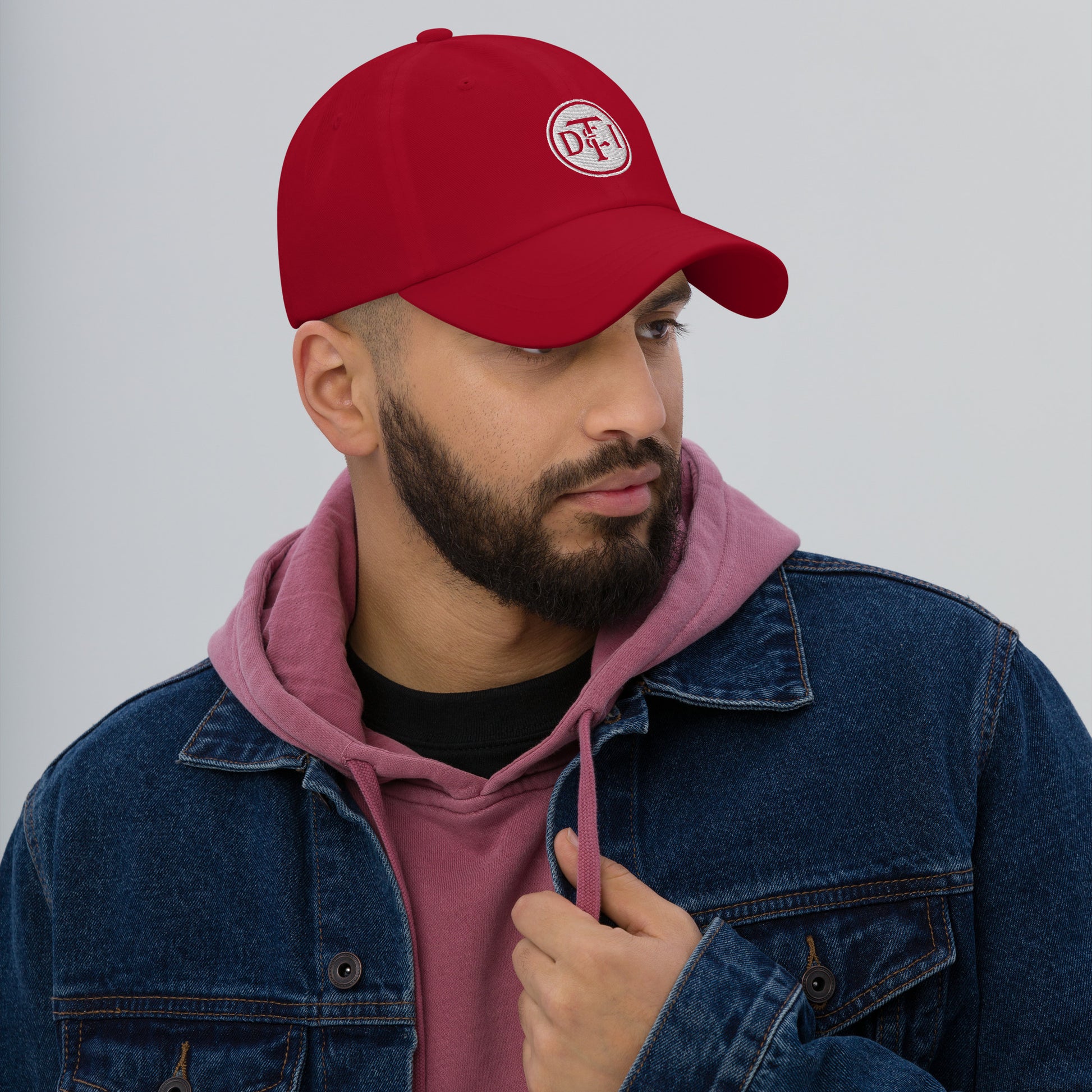 Detroit & Toledo Ironton [DT&I] Vintage White Logo Dad hat - Broken Knuckle Apparel