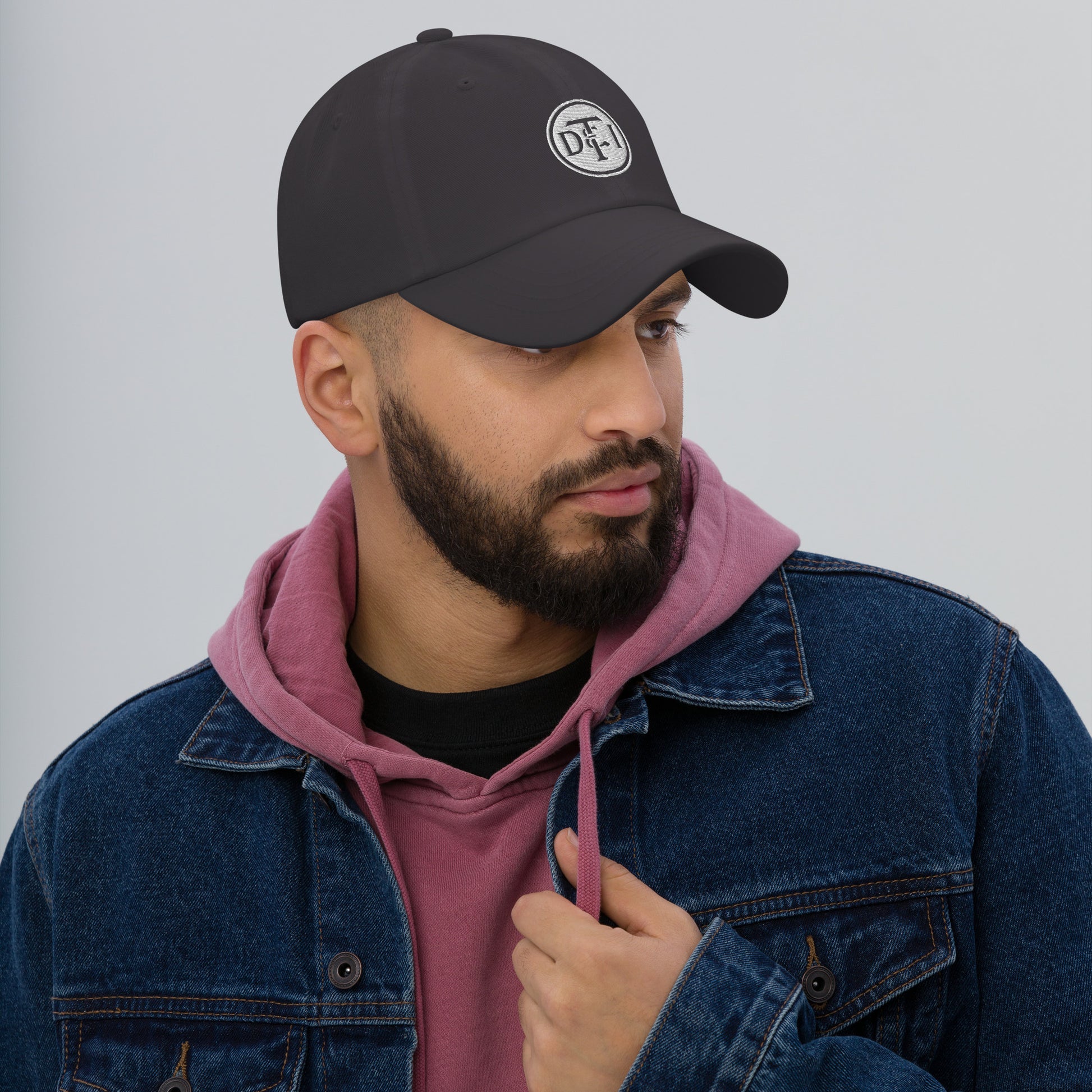 Detroit & Toledo Ironton [DT&I] Vintage White Logo Dad hat - Broken Knuckle Apparel